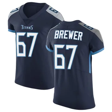 Men's Chandler Brewer Tennessee Titans Nike Elite Vapor Untouchable Jersey - Navy