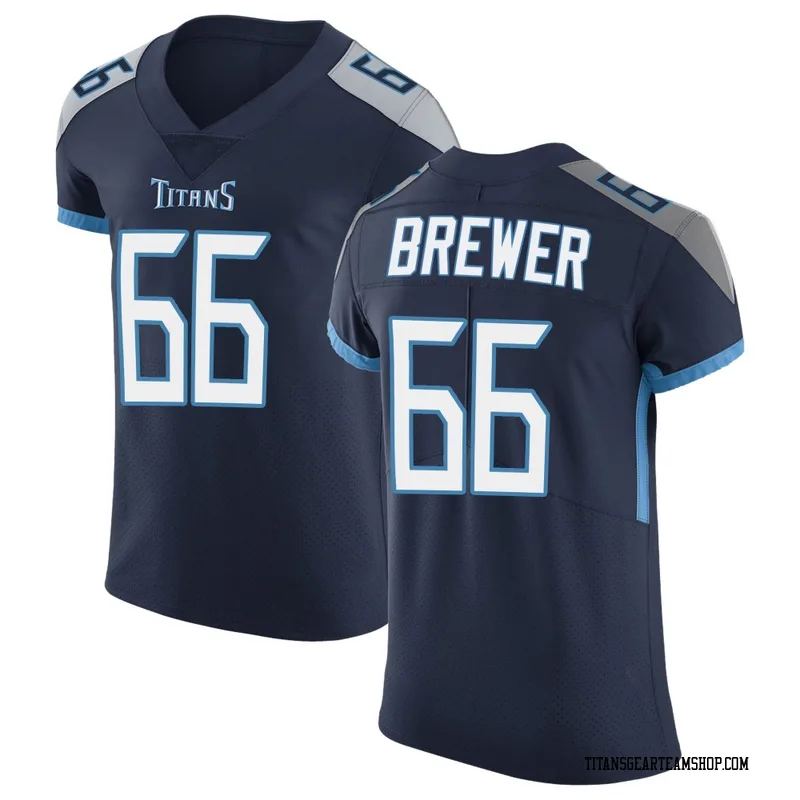Men's Chandler Brewer Tennessee Titans Nike Elite Vapor Untouchable Jersey - Navy