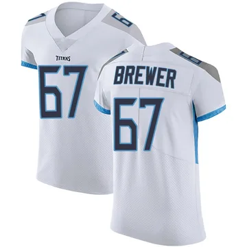 Men's Chandler Brewer Tennessee Titans Nike Elite Vapor Untouchable Jersey - White