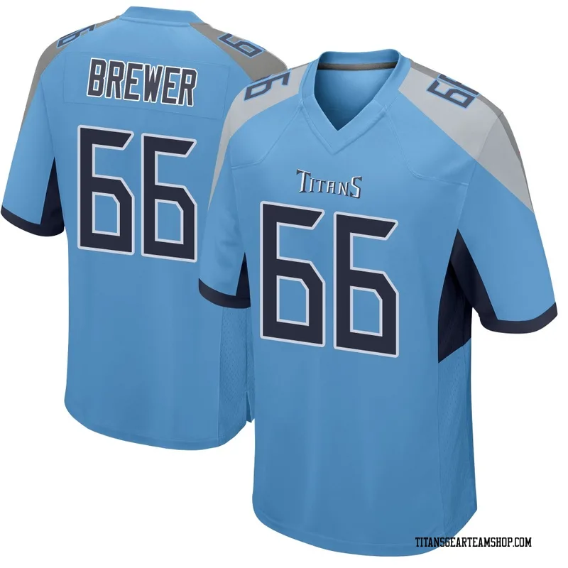 Men's Chandler Brewer Tennessee Titans Nike Game Jersey - Light Blue