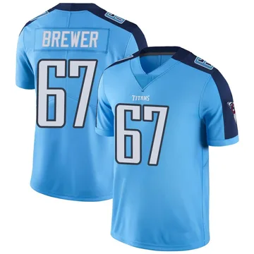 Men's Chandler Brewer Tennessee Titans Nike Limited Color Rush Jersey - Light Blue