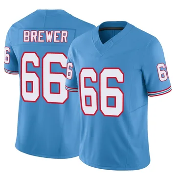 Men's Chandler Brewer Tennessee Titans Nike Limited Vapor F.U.S.E. Jersey - Light Blue