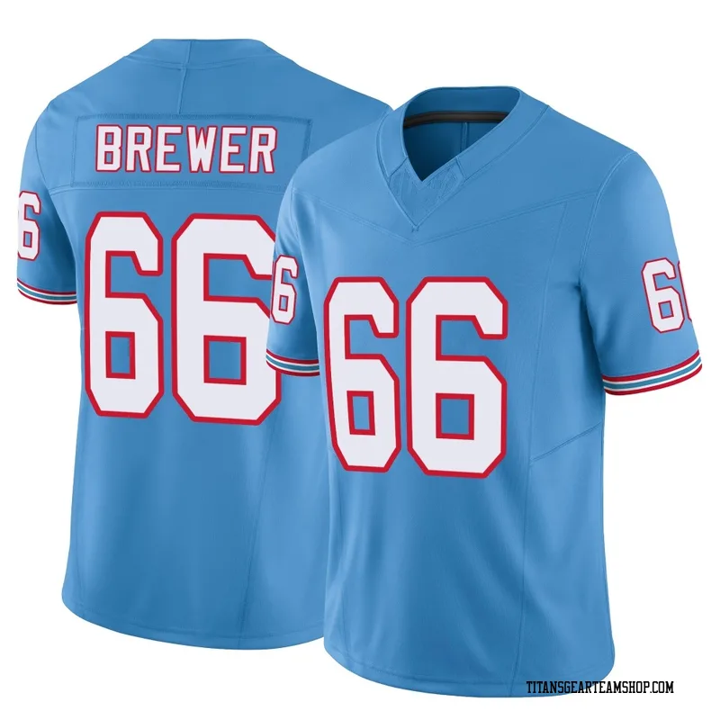 Men's Chandler Brewer Tennessee Titans Nike Limited Vapor F.U.S.E. Jersey - Light Blue