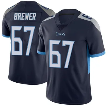 Men's Chandler Brewer Tennessee Titans Nike Limited Vapor Untouchable Jersey - Navy