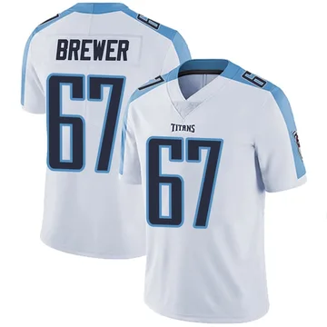 Men's Chandler Brewer Tennessee Titans Nike Limited Vapor Untouchable Jersey - White