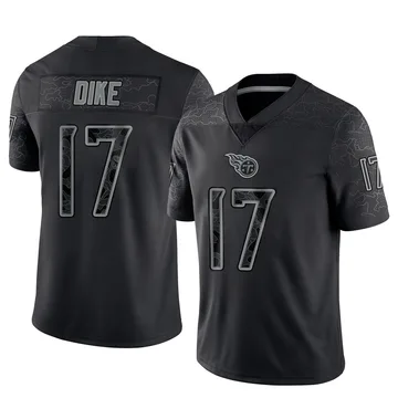 Men's Chimere Dike Tennessee Titans Nike Limited Reflective Jersey - Black