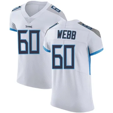 Men's Clay Webb Tennessee Titans Nike Elite Vapor Untouchable Jersey - White