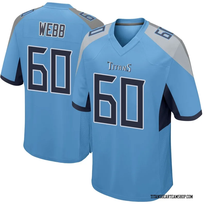 Men's Clay Webb Tennessee Titans Nike Game Jersey - Light Blue