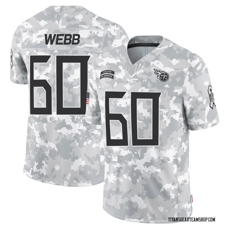 Men's Clay Webb Tennessee Titans Nike Limited 2024 Salute to Service Jersey - Arctic Camo