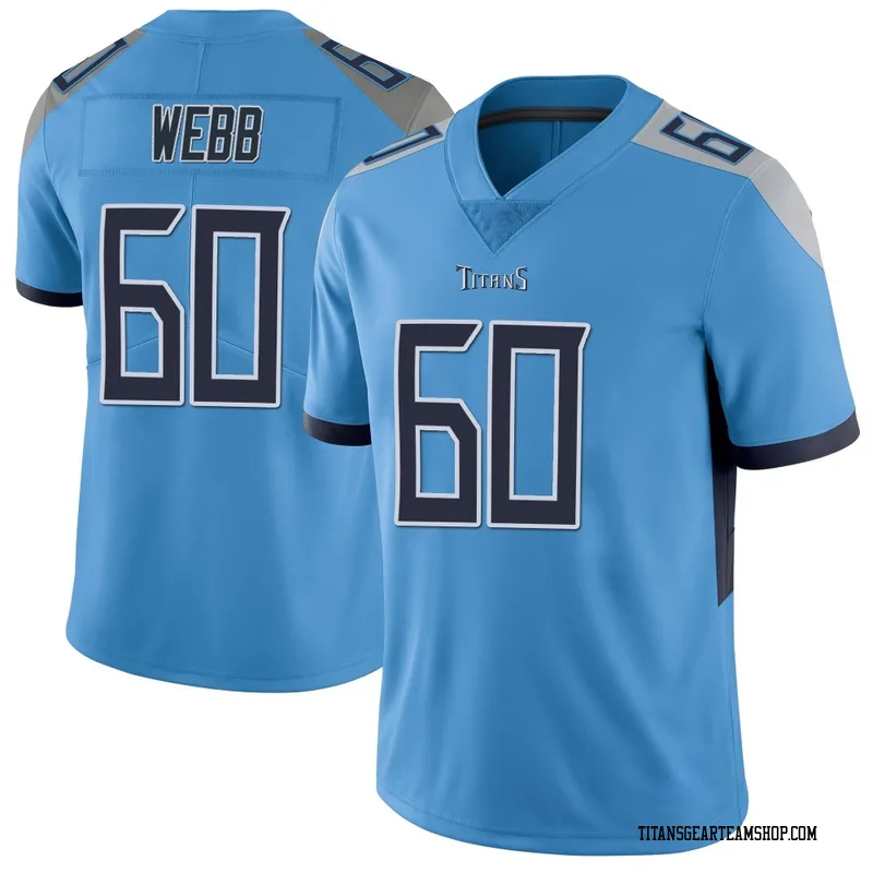 Men's Clay Webb Tennessee Titans Nike Limited Vapor Untouchable Jersey - Light Blue
