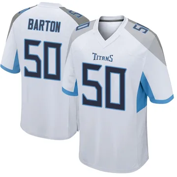 Men's Cody Barton Tennessee Titans Nike Game Jersey - White