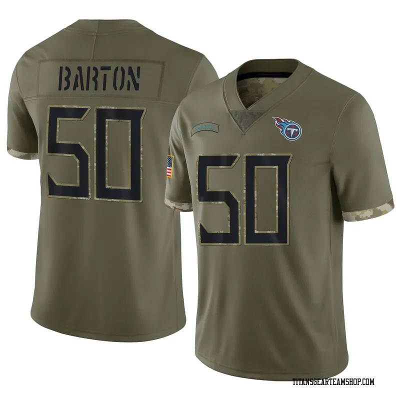 Men's Cody Barton Tennessee Titans Nike Limited 2022 Salute To Service Jersey - Olive