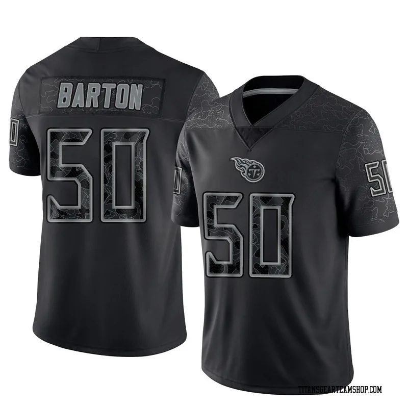 Men's Cody Barton Tennessee Titans Nike Limited Reflective Jersey - Black