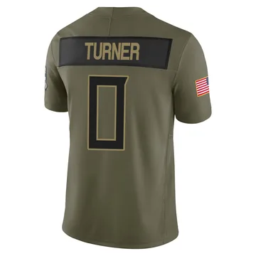 Men's Cole Turner Tennessee Titans Nike Limited 2025 Salute to Service Jersey - Olive