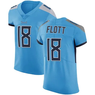 Men's Cor'Dale Flott Tennessee Titans Nike Elite Team Color Vapor Untouchable Jersey - Light Blue