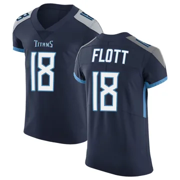 Men's Cor'Dale Flott Tennessee Titans Nike Elite Vapor Untouchable Jersey - Navy