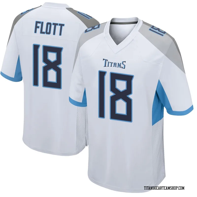 Men's Cor'Dale Flott Tennessee Titans Nike Game Jersey - White