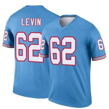 Men's Corey Levin Tennessee Titans Nike Legend Oilers Throwback Jersey - Light Blue