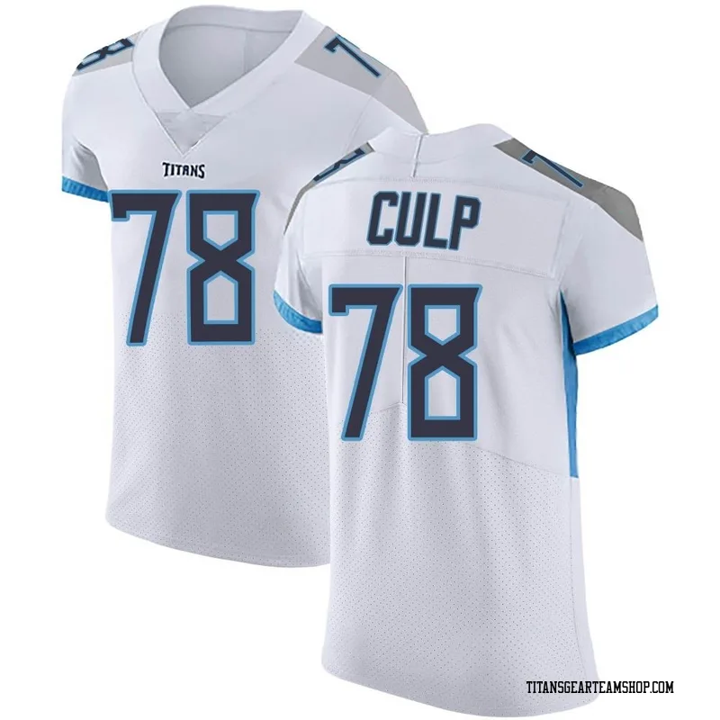 Men's Curley Culp Tennessee Titans Nike Elite Vapor Untouchable Jersey - White