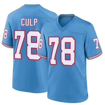 Men's Curley Culp Tennessee Titans Nike Game Oilers Throwback Alternate Jersey - Light Blue