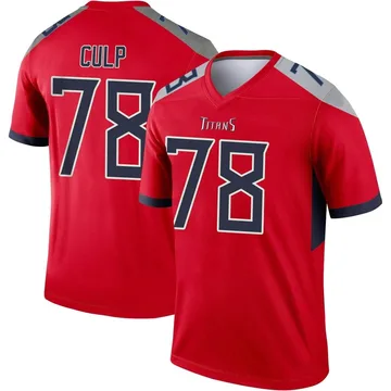 Men's Curley Culp Tennessee Titans Nike Legend Inverted Jersey - Red