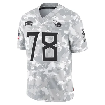 Men's Curley Culp Tennessee Titans Nike Limited 2024 Salute to Service Jersey - Arctic Camo