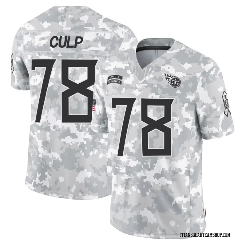 Men's Curley Culp Tennessee Titans Nike Limited 2024 Salute to Service Jersey - Arctic Camo