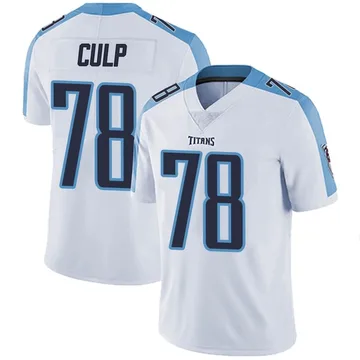 Men's Curley Culp Tennessee Titans Nike Limited Vapor Untouchable Jersey - White