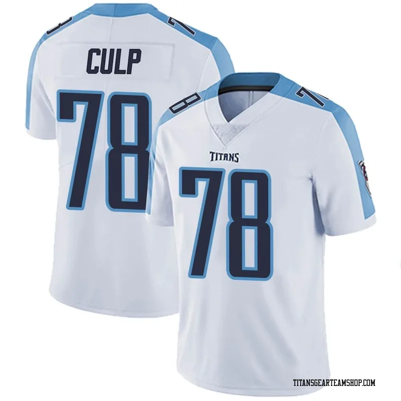 Men's Curley Culp Tennessee Titans Nike Limited Vapor Untouchable Jersey - White