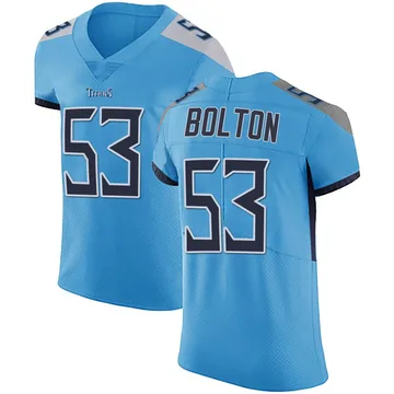 Men's Curtis Bolton III Tennessee Titans Nike Elite Team Color Vapor Untouchable Jersey - Light Blue