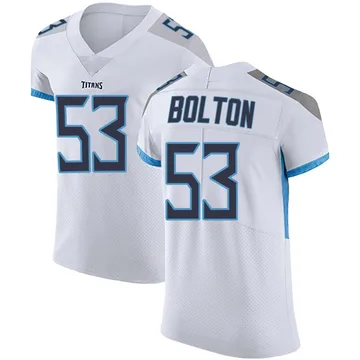 Men's Curtis Bolton III Tennessee Titans Nike Elite Vapor Untouchable Jersey - White