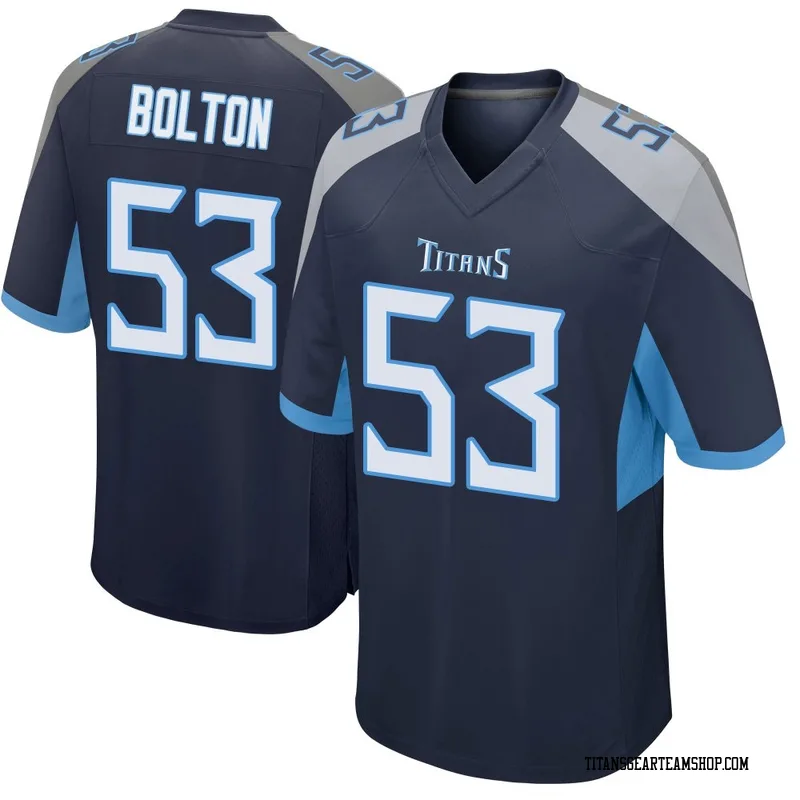 Men's Curtis Bolton III Tennessee Titans Nike Game Jersey - Navy