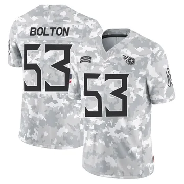 Men's Curtis Bolton III Tennessee Titans Nike Limited 2024 Salute to Service Jersey - Arctic Camo