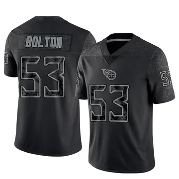 Men's Curtis Bolton III Tennessee Titans Nike Limited Reflective Jersey - Black