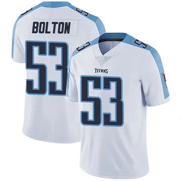 Men's Curtis Bolton III Tennessee Titans Nike Limited Vapor Untouchable Jersey - White