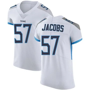 Men's Curtis Jacobs Tennessee Titans Nike Elite Vapor Untouchable Jersey - White