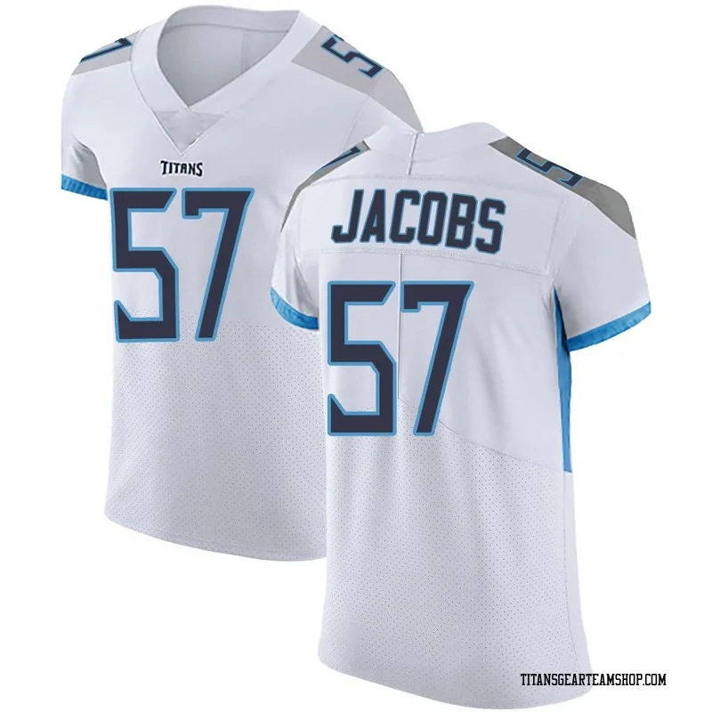 Men's Curtis Jacobs Tennessee Titans Nike Elite Vapor Untouchable Jersey - White