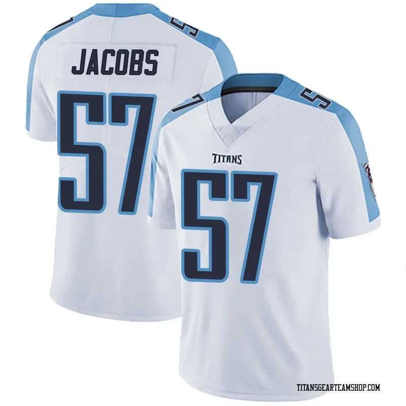 Men's Curtis Jacobs Tennessee Titans Nike Limited Vapor Untouchable Jersey - White