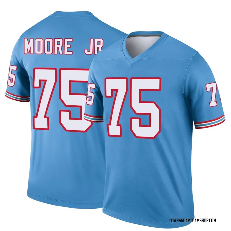 Men's Dan Moore Jr. Tennessee Titans Nike Legend Oilers Throwback Jersey - Light Blue