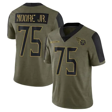 Men's Dan Moore Jr. Tennessee Titans Nike Limited 2021 Salute To Service Jersey - Olive