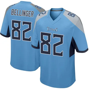 Men's Daniel Bellinger Tennessee Titans Nike Game Jersey - Light Blue