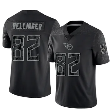 Men's Daniel Bellinger Tennessee Titans Nike Limited Reflective Jersey - Black
