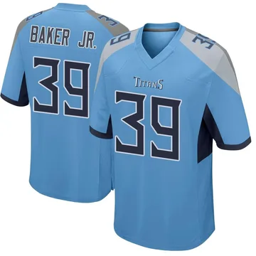Men's Darrell Baker Jr. Tennessee Titans Nike Game Jersey - Light Blue