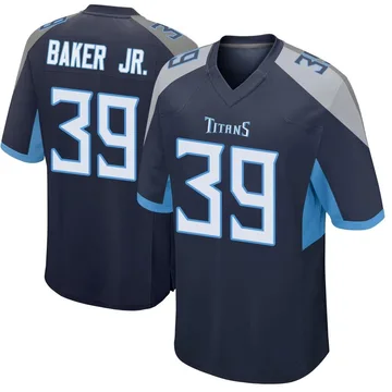 Men's Darrell Baker Jr. Tennessee Titans Nike Game Jersey - Navy