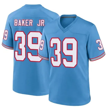 Men's Darrell Baker Jr. Tennessee Titans Nike Game Oilers Throwback Alternate Jersey - Light Blue