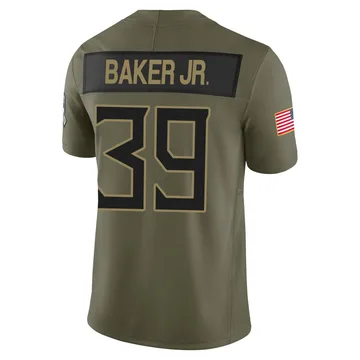 Men's Darrell Baker Jr. Tennessee Titans Nike Limited 2025 Salute to Service Jersey - Olive