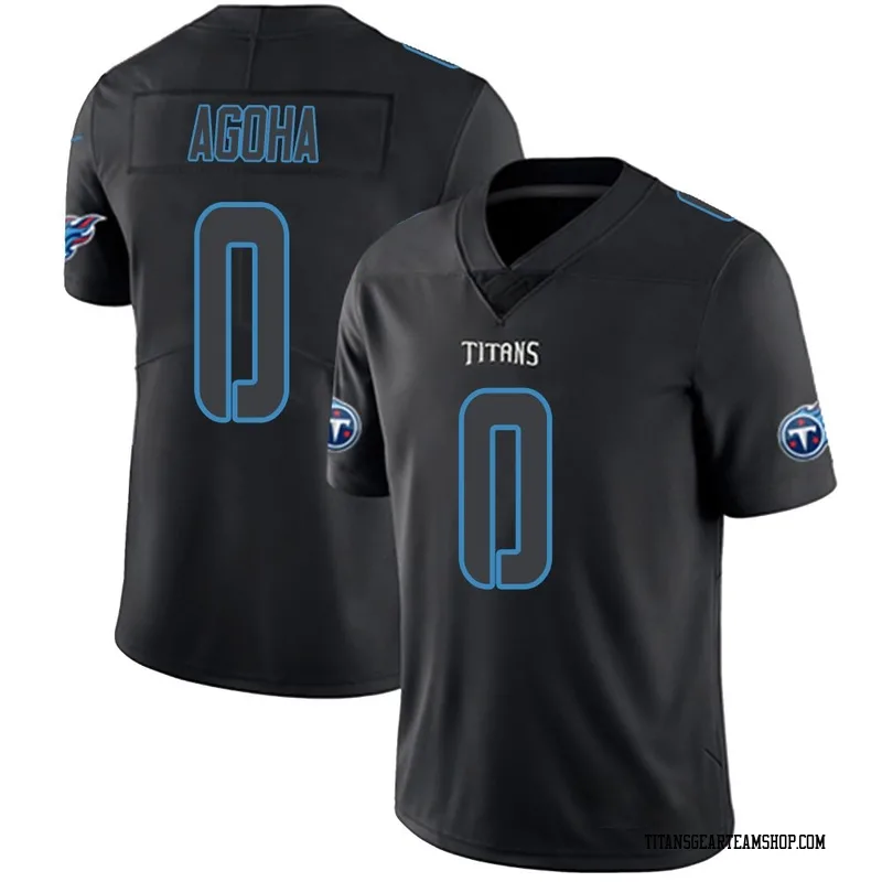 Men's David Agoha Tennessee Titans Nike Limited Jersey - Black Impact