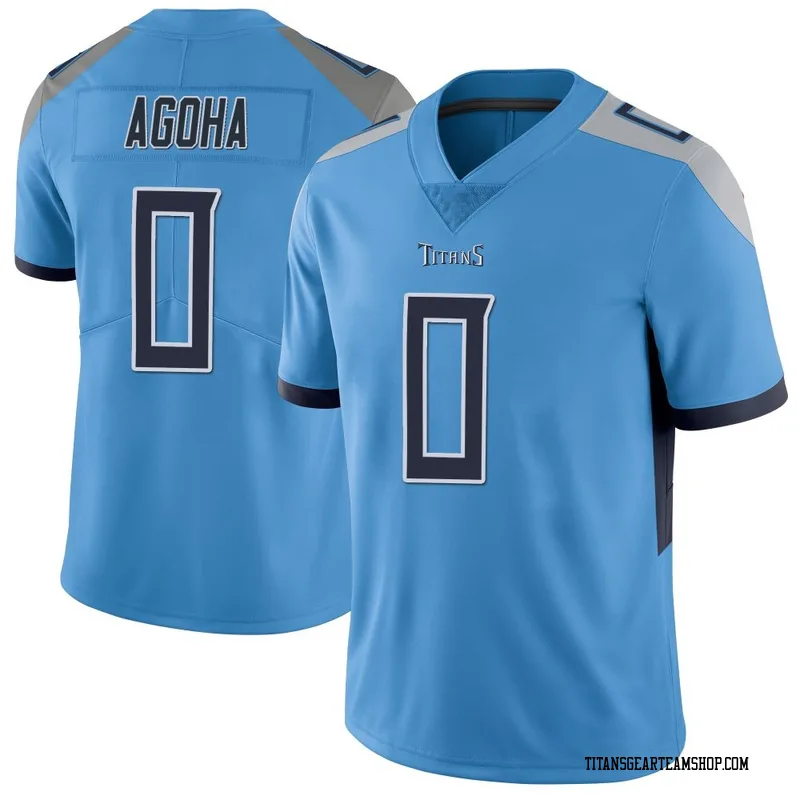 Men's David Agoha Tennessee Titans Nike Limited Vapor Untouchable Jersey - Light Blue