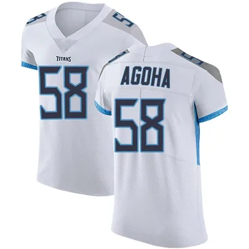 Men's David Ebuka Agoha Tennessee Titans Nike Elite Vapor Untouchable Jersey - White