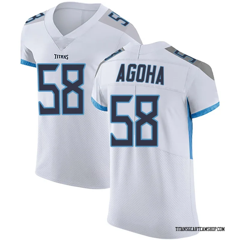 Men's David Ebuka Agoha Tennessee Titans Nike Elite Vapor Untouchable Jersey - White